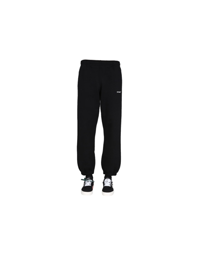 Shop Off-white Caravaggio Arrow Jogging Trousers In Black