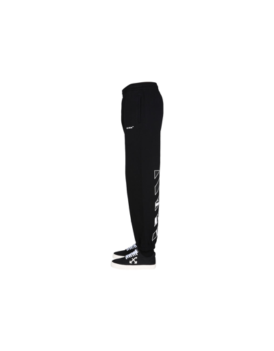 Shop Off-white Caravaggio Arrow Jogging Trousers In Black