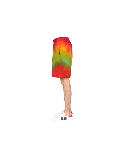 Shop Dsquared2 Relaxed Fit Bermuda In Multicolor
