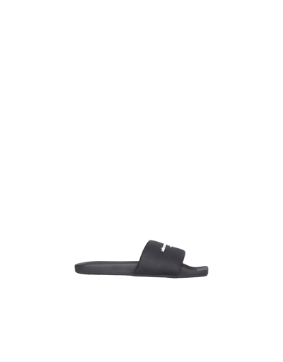 Shop Alexander Wang Aw. Slide Sandals In Black