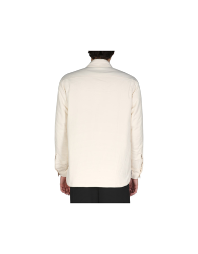 Shop Helmut Lang Shirt Jacket In White