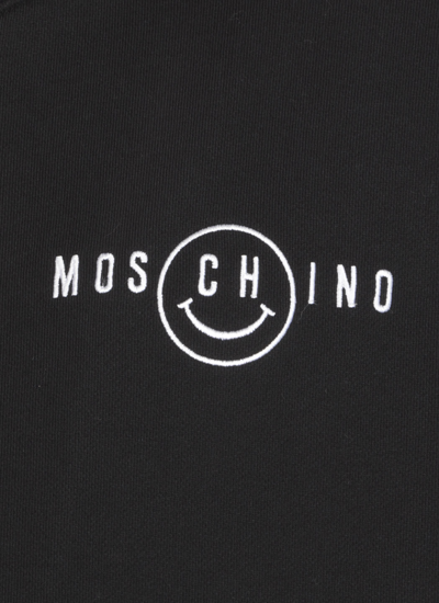Shop Moschino Smiley Sweatshirt In Fantasia Nero