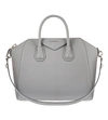 Givenchy Antigona Medium Soft-grained Leather Tote In Pearl Grey