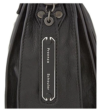 Shop Proenza Schouler Fringe Leather Satchel In Black