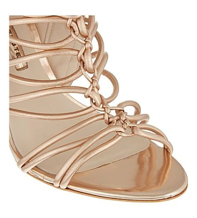 Shop Sophia Webster Lacey Heeled Sandals In Gold