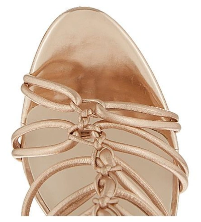 Shop Sophia Webster Lacey Heeled Sandals In Gold