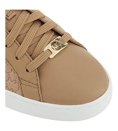 Shop Michael Michael Kors Colby Monogramme Trainers In Khaki