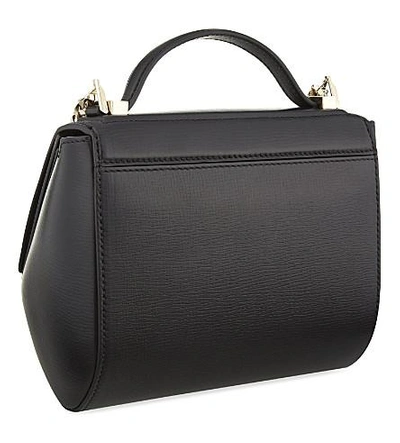 Shop Givenchy Pandora Mini Leather Shoulder Bag In Black