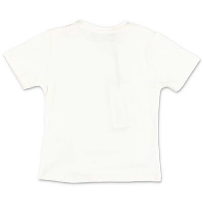 Shop Versace T-shirt Bianca In Jersey Di Cotone In Bianco