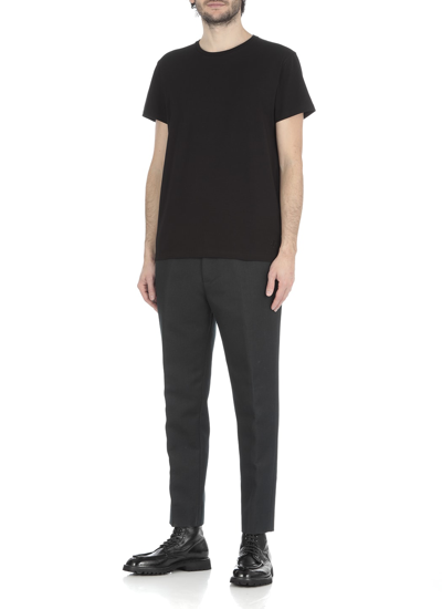 Shop Jil Sander Cotton T-shirt In Black