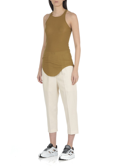 Shop Rick Owens Ribbed Top In Sulphate