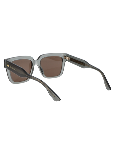 Shop Gucci Gg1084s Sunglasses In 004 Grey Grey Brown