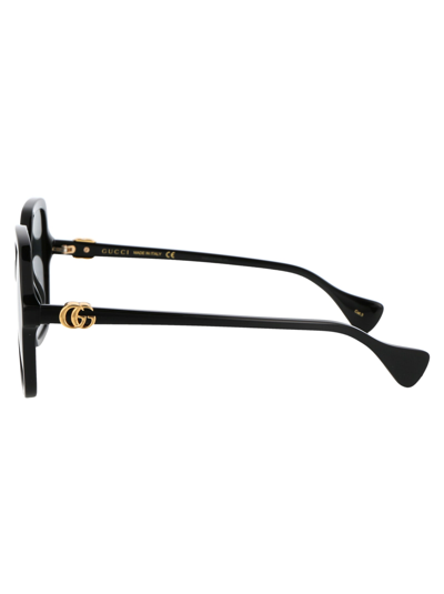 Shop Gucci Eyewear Gg1072s Sunglasses In 001 Black Black Grey
