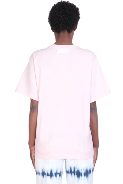 Shop Stella Mccartney T-shirt In Rose-pink Cotton
