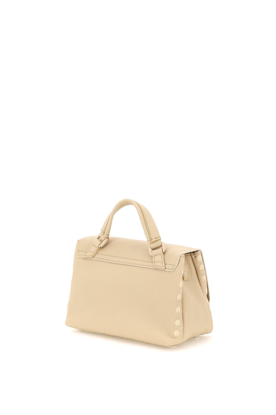 Shop Zanellato Postina Baby Pura Bag In Lino (beige)