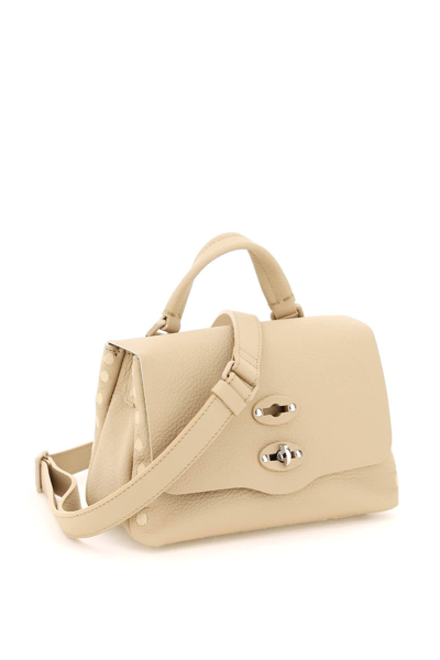 Shop Zanellato Postina Baby Pura Bag In Lino (beige)