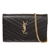 SAINT LAURENT Monogram Quilted Leather Shoulder Bag