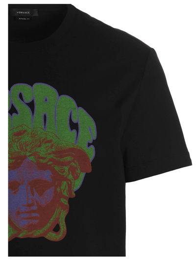 Shop Versace Medusa T-shirt In Black