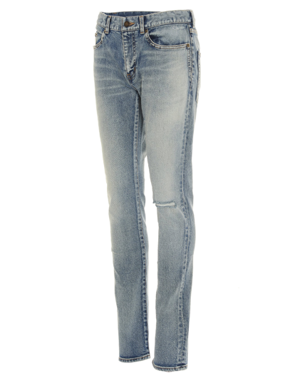 Shop Saint Laurent Jeans In Azzurro