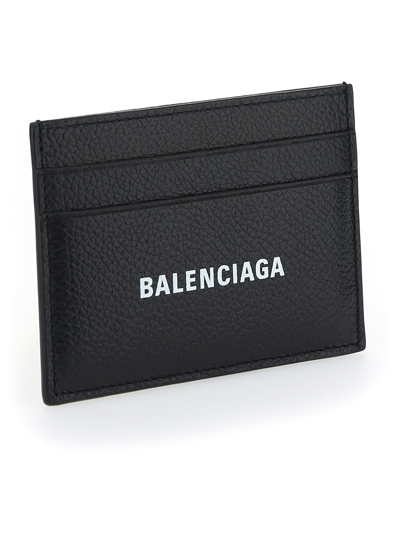 Shop Balenciaga Cardholder In Black/l White