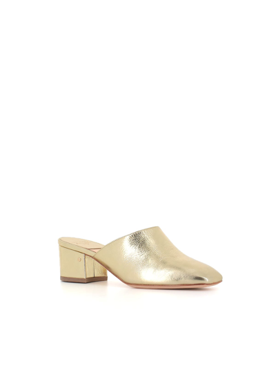 Shop Laurence Dacade Sabot Daria In Gold