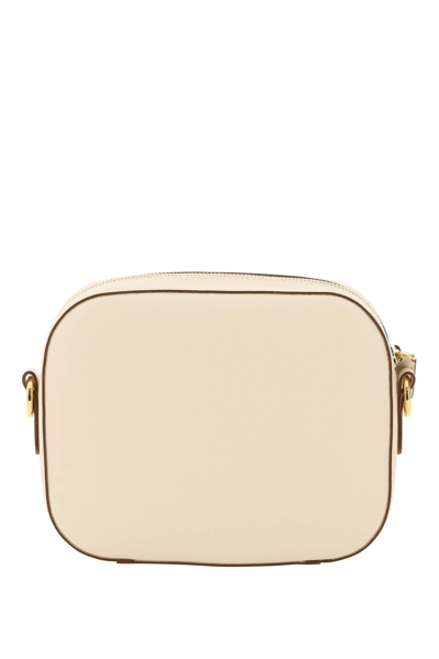 Shop Stella Mccartney Camera Bag With Perforated Stella Logo In Pure White (white)