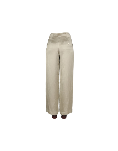 Alysi Satin Trousers In Beige