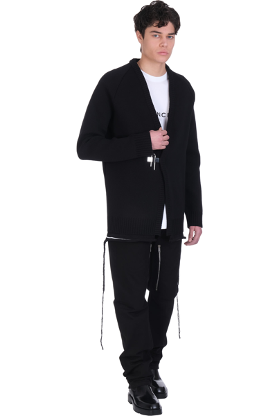 Shop Givenchy Cardigan In Black Wool