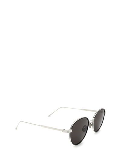 Shop Cartier Ct0250s Grey Havana & Silver Sunglasses