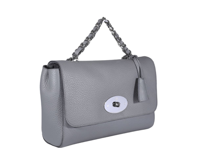 Shop Mulberry Medium Lily Shoulder Bag In Grey