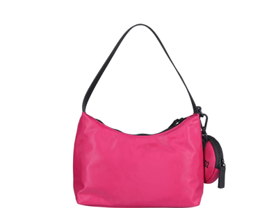 Shop Dsquared2 Be Icon Shoulder Bag In Fuchsia