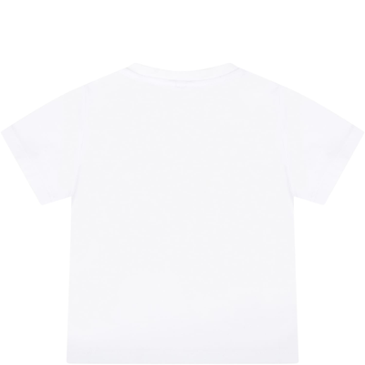Shop Stella Mccartney White T-shirt For Babykids With Ice Cream