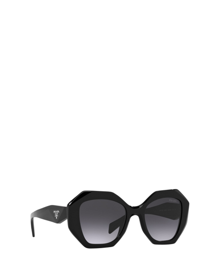 Shop Prada Pr 16ws Black Sunglasses
