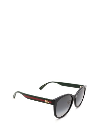 Shop Gucci Gg0854sk Black Sunglasses