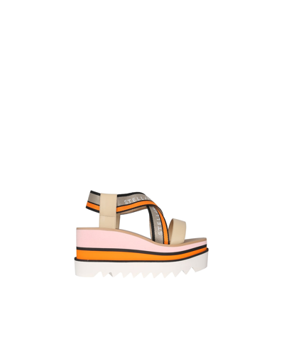 Shop Stella Mccartney Elyse Sandals In Multicolor