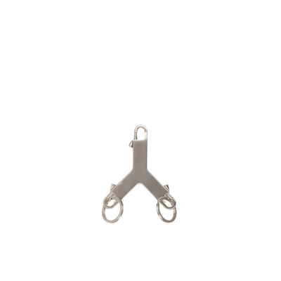 Shop Rick Owens Cerberus Keychain In Silver