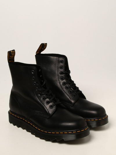 Shop Dr. Martens' Boots 1460 Pascal Ziggy Dr. Martens Combat Boots In Leather In Black