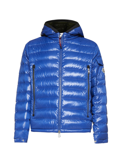 Shop Moncler Down Jacket In Blue