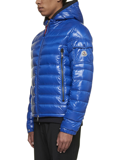 Shop Moncler Down Jacket In Blue