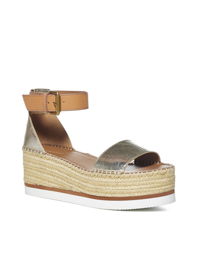 Shop See By Chloé Flat Shoes In Lt Brown