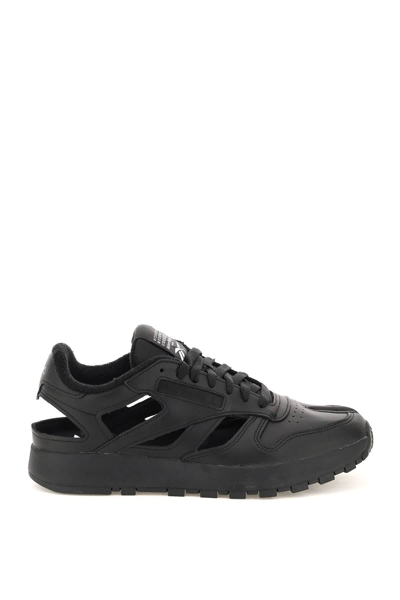Shop Maison Margiela Mm X Reebok Classic Tabi Decortique Low Sneakers In Black (black)