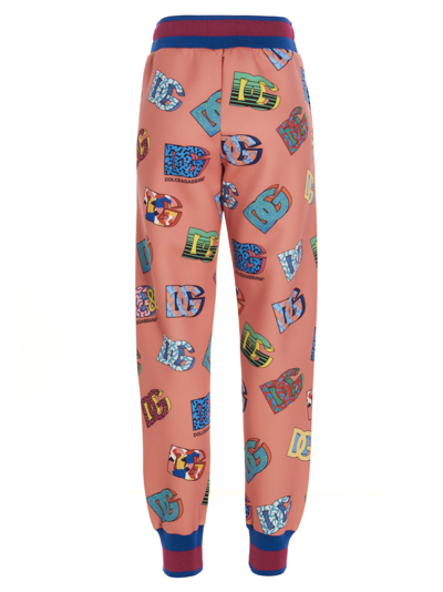 Shop Dolce & Gabbana 80s Logo Sweatpants In Multicolor