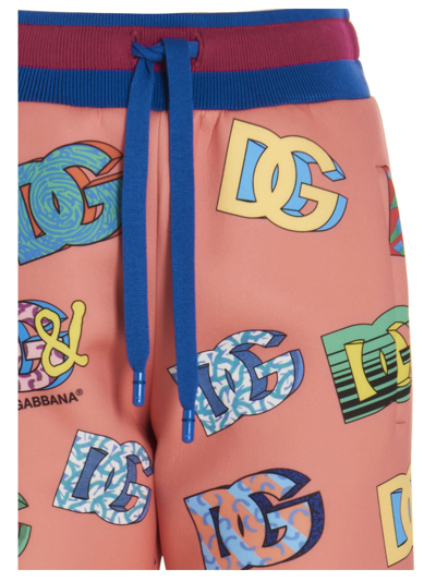 Shop Dolce & Gabbana 80s Logo Sweatpants In Multicolor