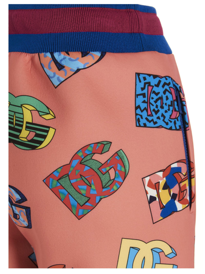 Shop Dolce & Gabbana 80s Logo Sweatpants In Multicolor