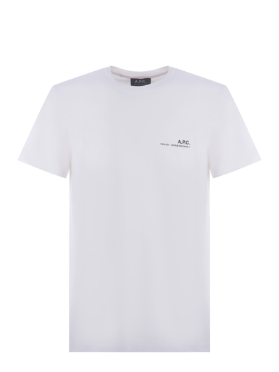 Shop Apc T-shirt A.p.c. In Cotone In Bianco