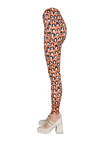 Shop La Doublej Lady Leopard Leggings In Multicolor