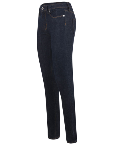 Shop Love Moschino Jeans  In Denim Stretch In Denim Blu Scuro