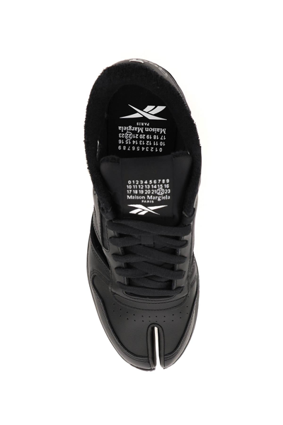 Shop Maison Margiela Mm X Reebok Classic Tabi Decortique Low Sneakers In Black