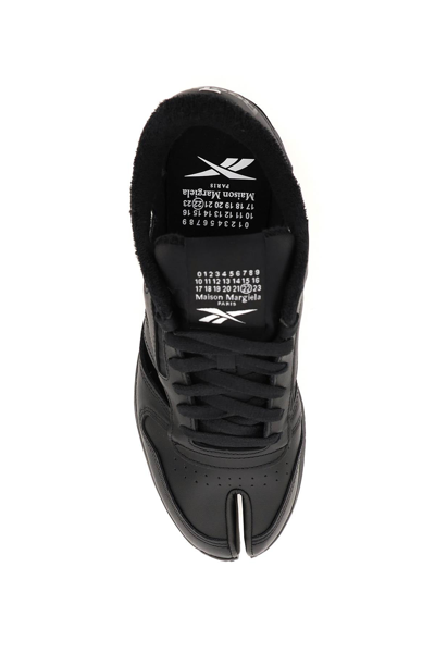 Shop Maison Margiela Mm X Reebok Classic Tabi Decortique Low Sneakers In Black