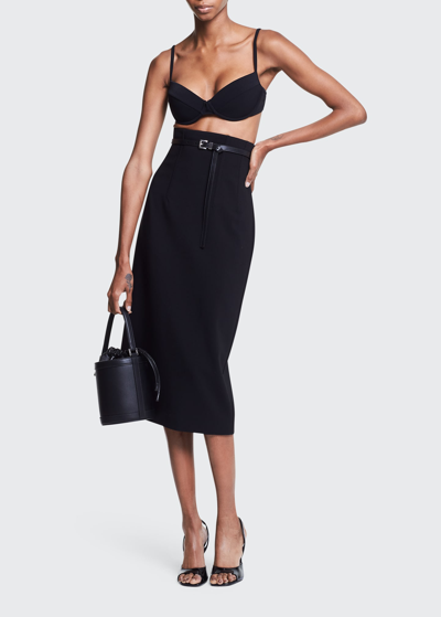 Shop Michael Kors Underwire Two-piece Bikini Set In Black